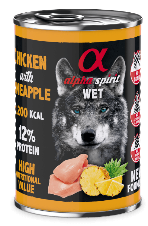 Alpha spirit-Canned Dog Food Chicken With Pineapple 400 g.png